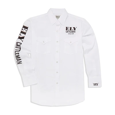 Ely Cattleman Rodeo Mens Long Sleeve Western Shirt