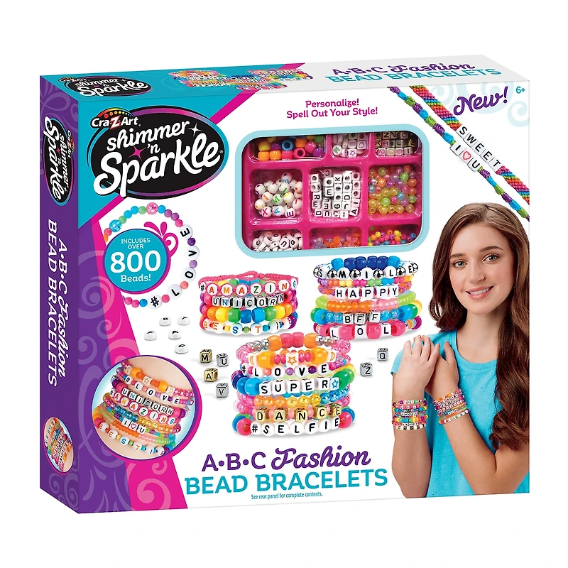 Cra-Z-Art Abc Fashion Bead Bracelets Jewelry Kit