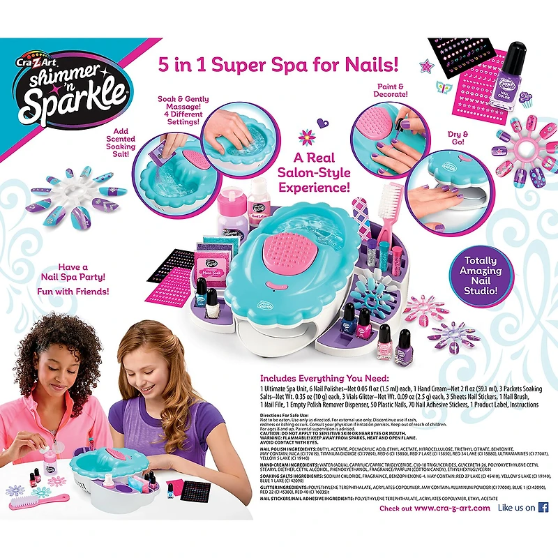 Cra-Z-Art The Real Ultimate Nail Spa 5-In-1
