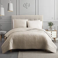 Riverbrook Home Moonstone 3-pc. Solid Quilt Set