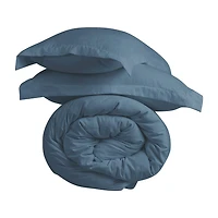 Swift Home Premium Ultra Soft Washed Crinkle Duvet Cover Set