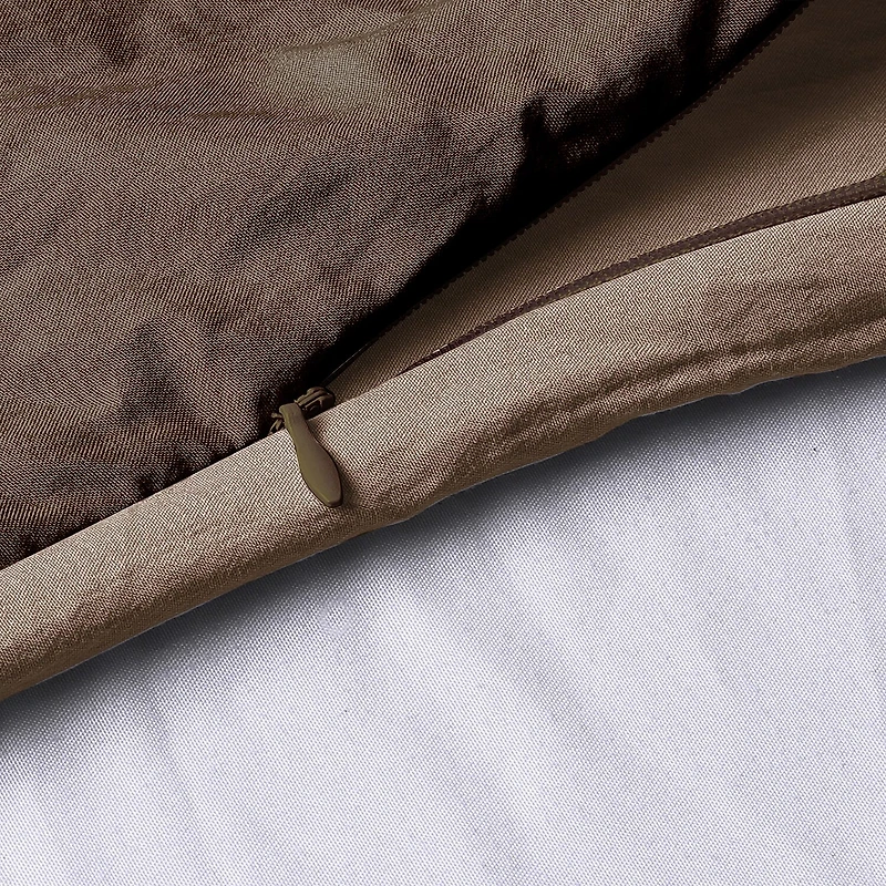 Swift Home Modern Prewashed Crinkle Reversible Duvet Cover Set
