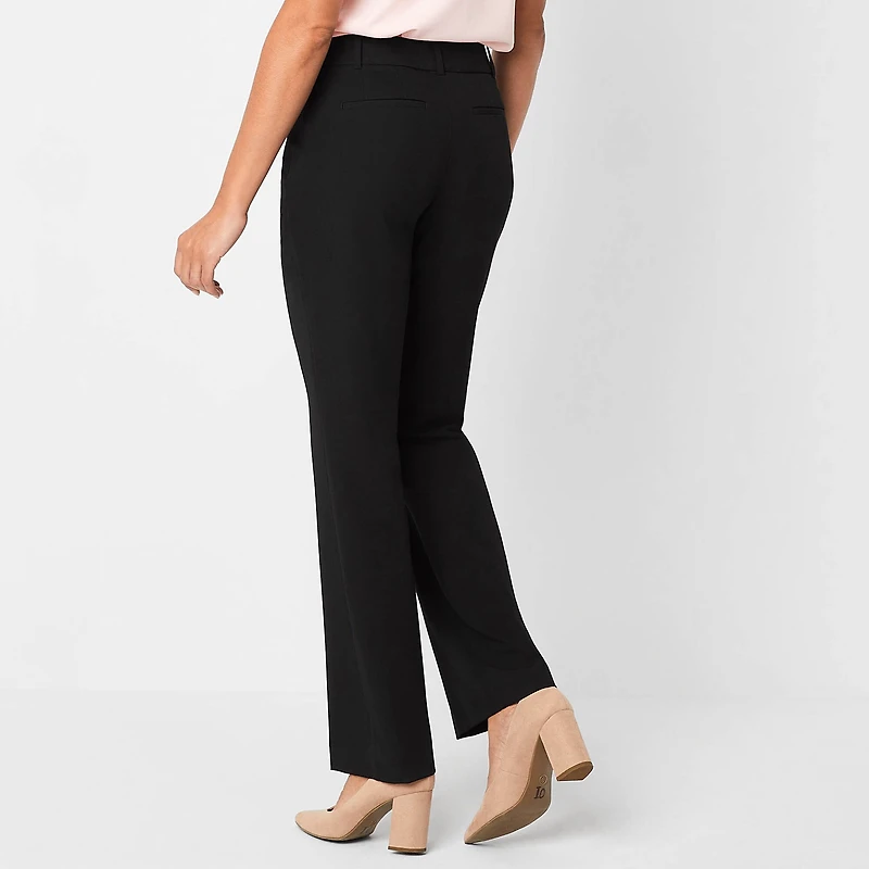 Liz Claiborne Audra Curvy Womens Tall Straight Mid Rise Trouser