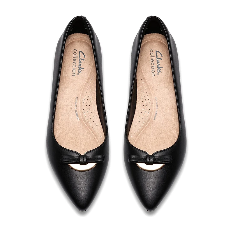 Clarks Natalyn Womens Pointed Closed Toe Ballet Flats