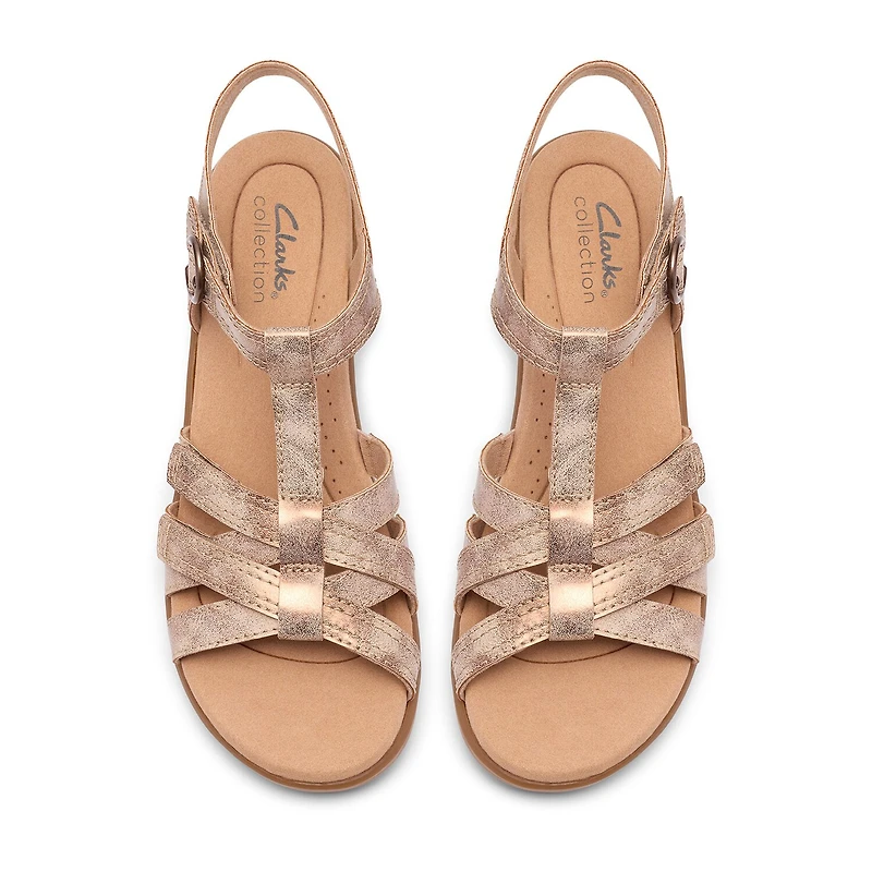 Clarks Womens Emily2 Rose Strap Sandals