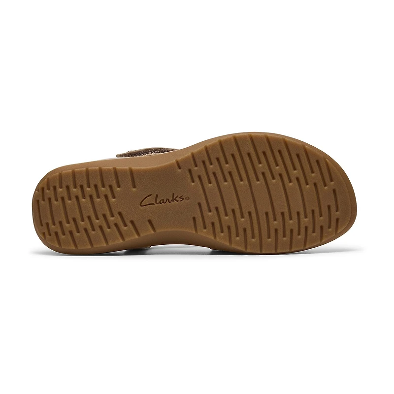 Clarks Womens Maelynn Gem Adjustable Strap Flat Sandals