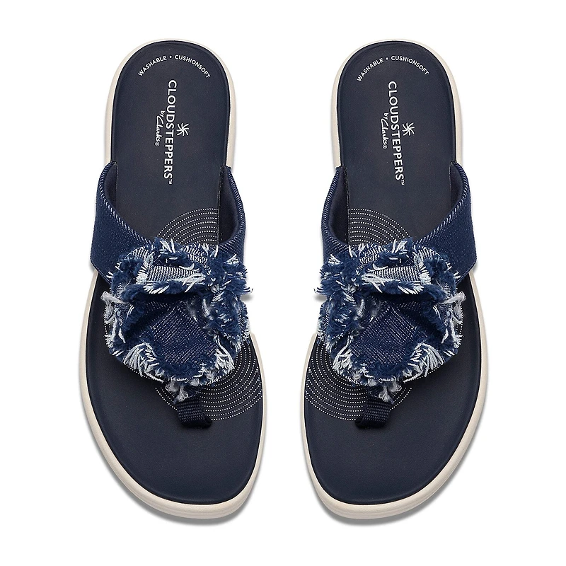 Clarks Womens Drift Rose Wedge Sandals