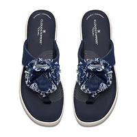 Clarks Womens Drift Rose Wedge Sandals
