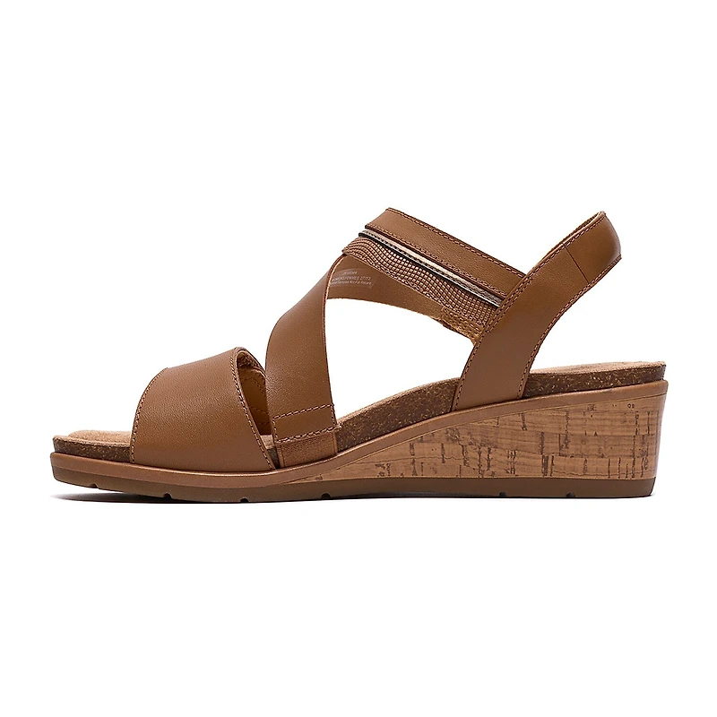 Clarks Womens Kacha Wave Wedge Sandals