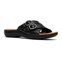 Clarks Womens Laurieann Opal Flat Sandals