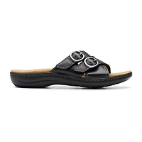 Clarks Womens Laurieann Opal Flat Sandals