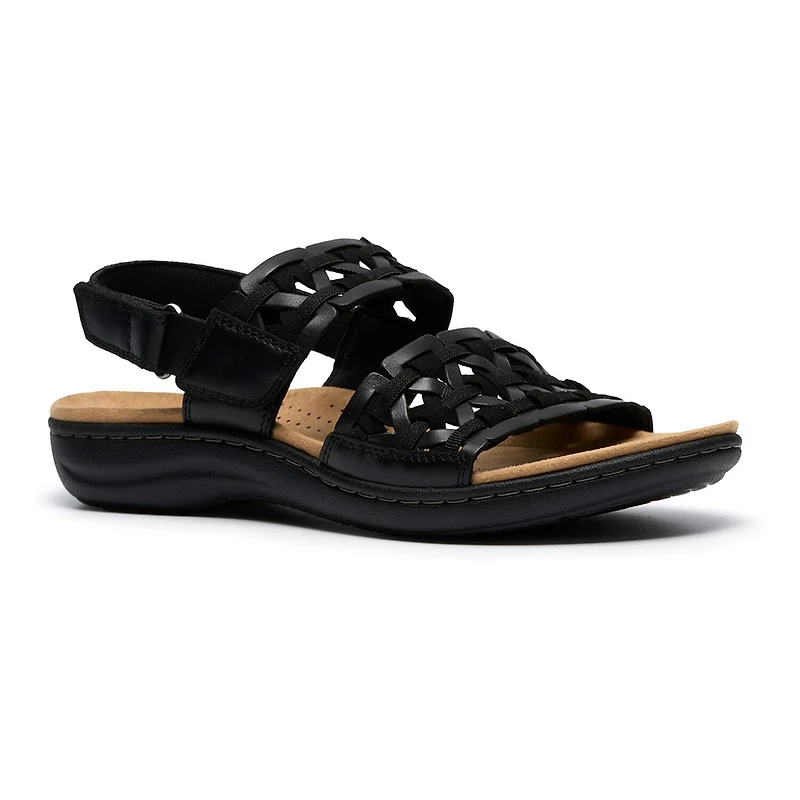 Clarks Womens Laurieann Lily Adjustable Strap Flat Sandals