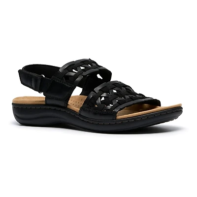 Clarks Womens Laurieann Lily Adjustable Strap Flat Sandals