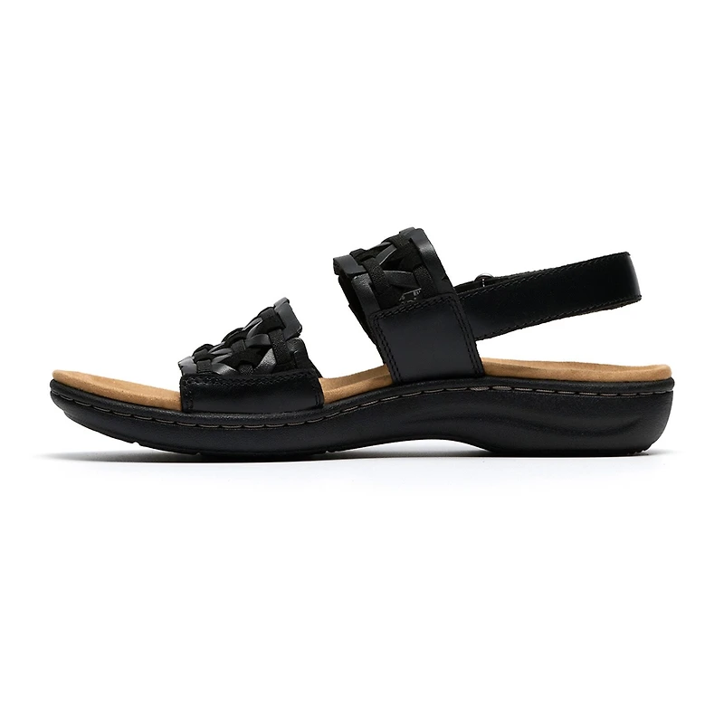 Clarks Womens Laurieann Lily Adjustable Strap Flat Sandals