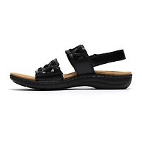 Clarks Womens Laurieann Lily Adjustable Strap Flat Sandals