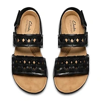 Clarks Womens Laurieann Lily Adjustable Strap Flat Sandals