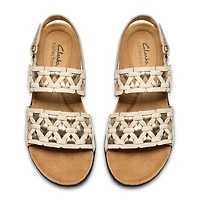 Clarks Womens Laurieann Lily Adjustable Strap Flat Sandals