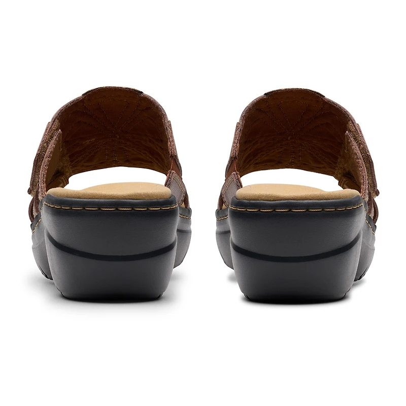 Clarks Womens Merliah2 Belle Wedge Sandals Wide Width