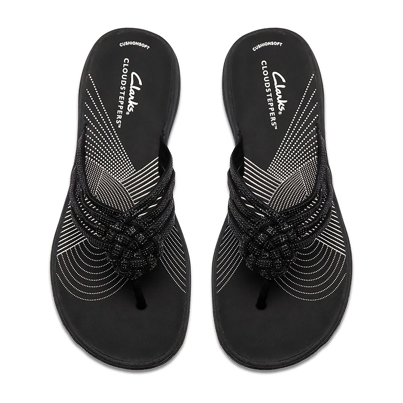 Clarks Cloudsteppers Womens Breeze Gem Flip-Flops