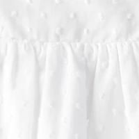 Oshkosh Baby Girls Short Sleeve Ruffled Sundress