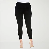 24seven Comfort Apparel Womens Knit 28 1/2" Plus 7/8 Ankle Legging
