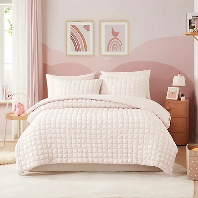 Sweet Home Collection Marshmallow Pouf Kids Bed A Bag Comforter Set