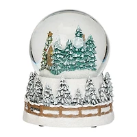 Roman 6"H Musical House Dome With Truck Base Christmas Tabletop Decor