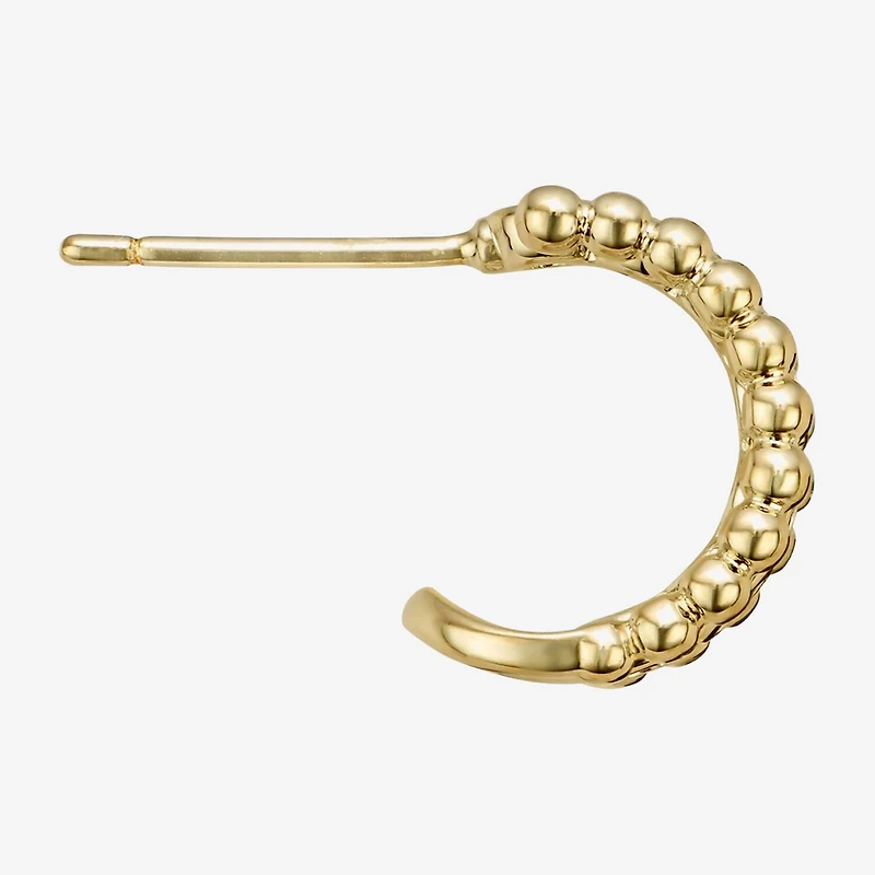 Sparkle Allure Triple Womens Cubic Zirconia 14K Gold Over Brass 12.4mm Hoop Earrings