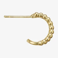 Sparkle Allure Triple Womens Cubic Zirconia 14K Gold Over Brass 12.4mm Hoop Earrings