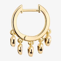 Sparkle Allure Womens Crystal 14K Gold Over Brass Heart Drop Earrings