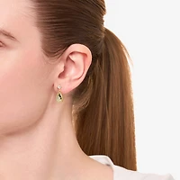 Sparkle Allure Womens Cubic Zirconia 14K Gold Over Brass Drop Earrings