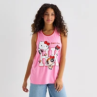 Hello Kitty® And Friends X The Powerpuff Girls™ Womens Juniors Crew Neck Basketball Jersey