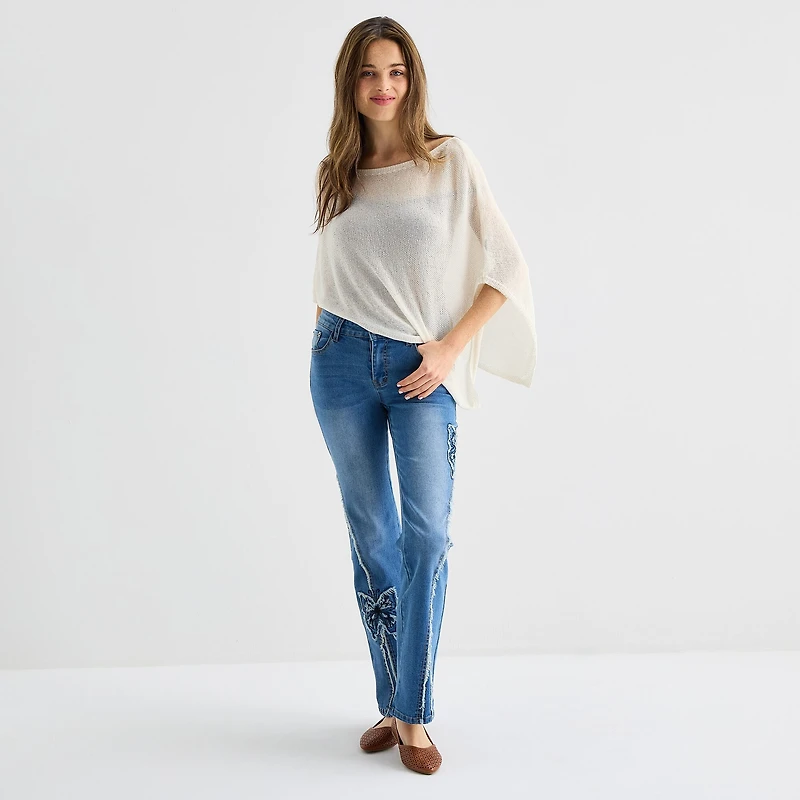 Forever 21 Womens Juniors Elbow Sleeve Poncho