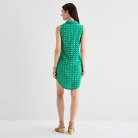 St. John's Bay Womens Sleeveless Sheath Dress