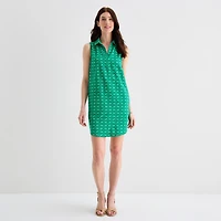 St. John's Bay Womens Sleeveless Sheath Dress
