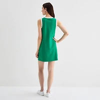 St. John's Bay Womens Crew Neck Sleeveless Sheath Dress