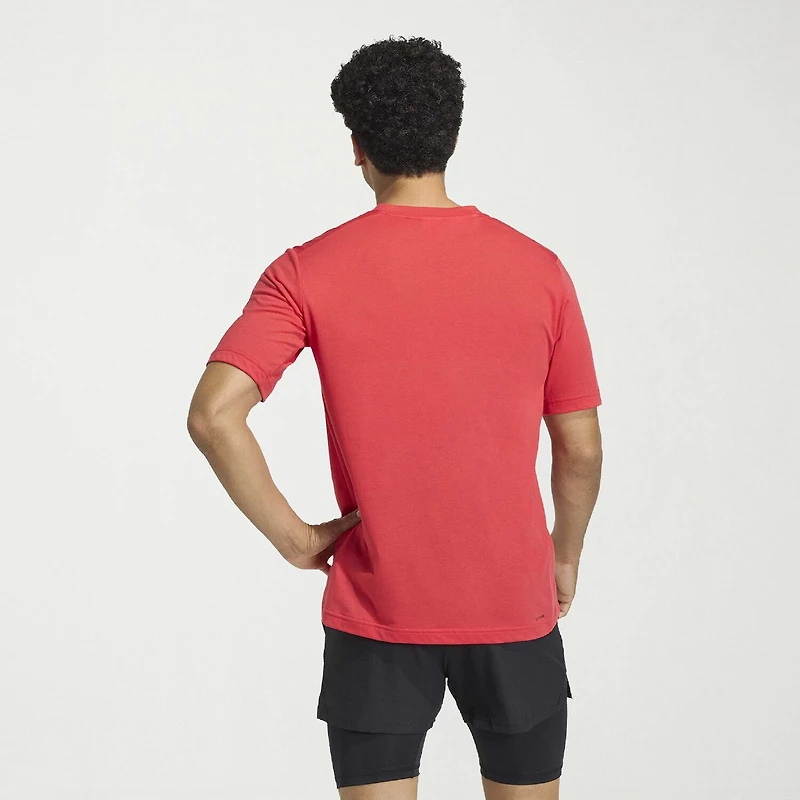 adidas Mens Crew Neck Short Sleeve Active T-Shirt