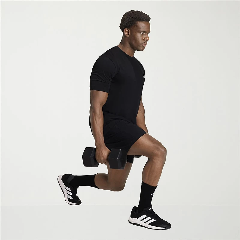 adidas Mens Crew Neck Short Sleeve Active T-Shirt