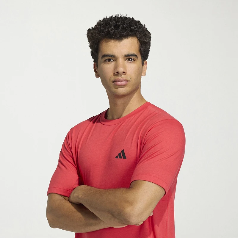 adidas Mens Crew Neck Short Sleeve Active T-Shirt