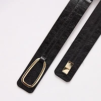 Worthington Stretch Belt With Oversized Hook Hardware Womens
