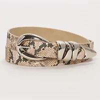 Worthington Oval Buckle Pant Belt With Triple Keeper Womens