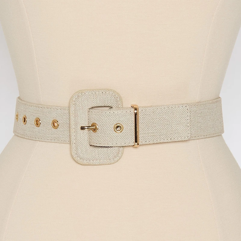 Liz Claiborne Fabric Pant Belt With Metal Keeper Womens