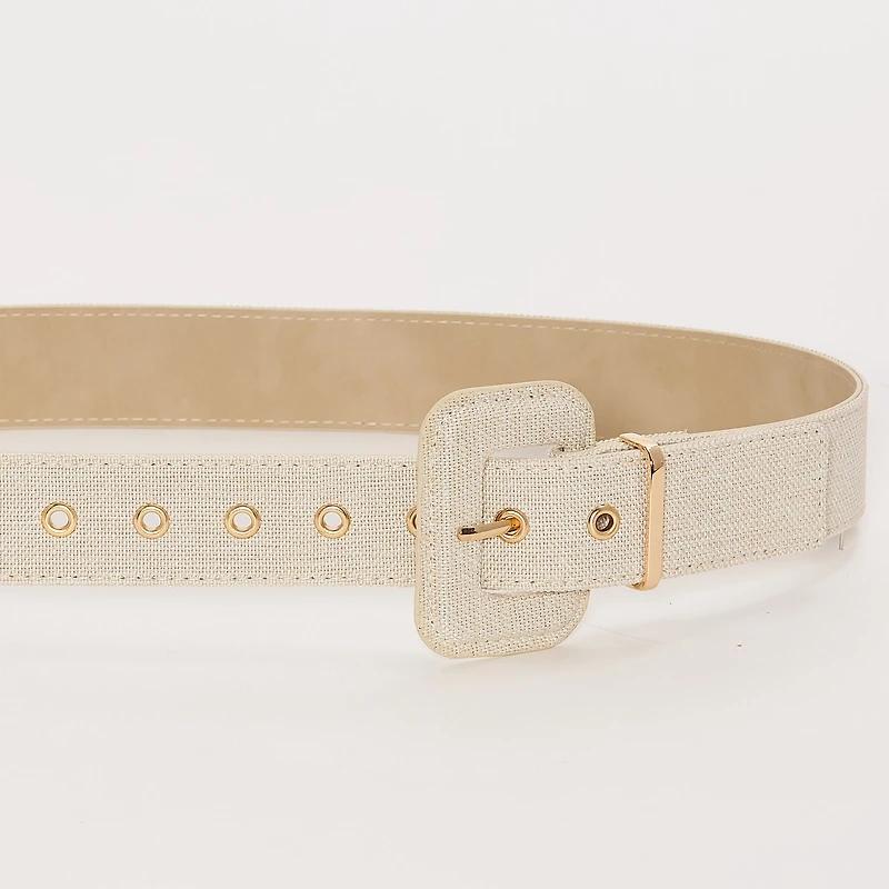 Liz Claiborne Fabric Pant Belt With Metal Keeper Womens