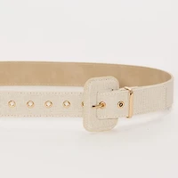 Liz Claiborne Fabric Pant Belt With Metal Keeper Womens