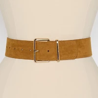 Worthington Faux Suede Sleek Pant Belt Womens