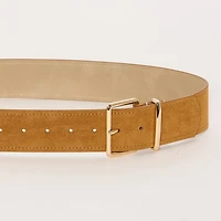 Worthington Faux Suede Sleek Pant Belt Womens