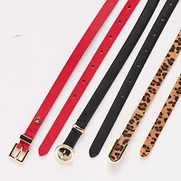 Liz Claiborne Skinny Belt Combo Set 3-pc. Womens