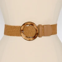 Liz Claiborne O-Ring Buckle Stretch Belt Womens