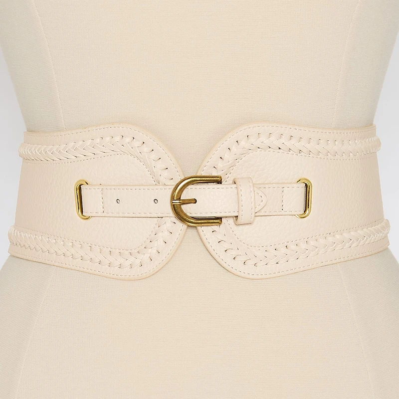 a.n.a Whipstitch Edge Stretch Belt Womens