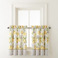 Home Expressions Lemon Zest 2-pc. Rod Pocket Window Tier